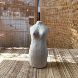 8” Miniature Papier-Mâché Mannequin Torso