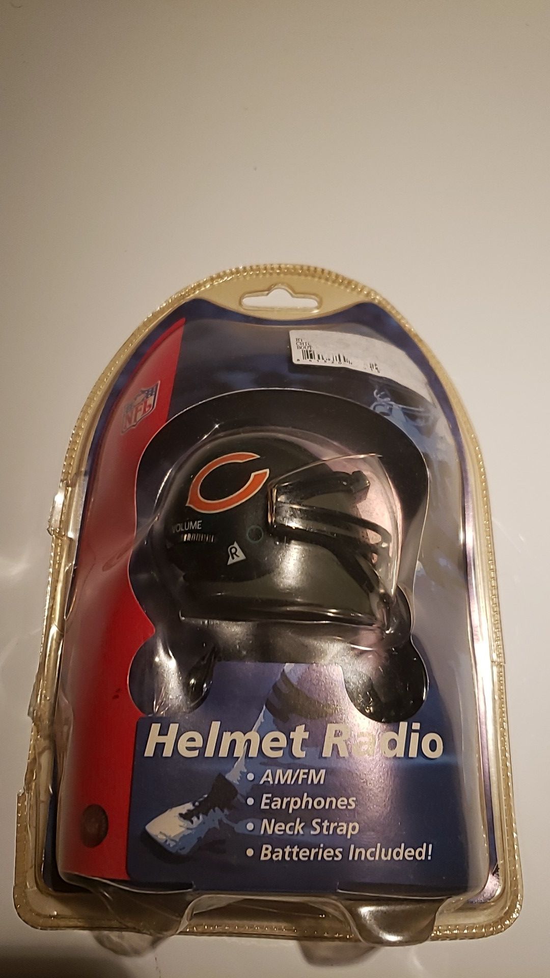 Vintage helmet radio