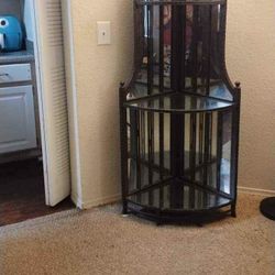 Corner Mirrored Shelf