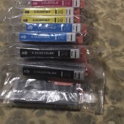 C-CLI251XL Ink Cartridge Replaces Canon  3 Black 2 Cyan 2 Yellow 2 Magenta