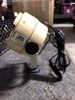 Projecteur Marin Brinkmann Q-Beam Blue Max - 200 000 CP - Vintage USA Avec Allume-cigare