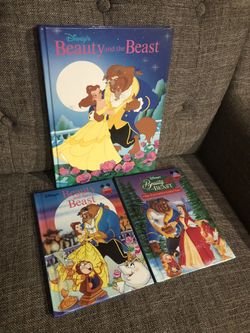 3 BEAUTY AND THE BEAST Walt Disney Hardback Books 
