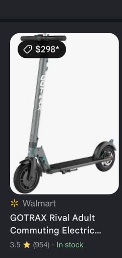 GOTRAX Rival Adult Commuting Electric Scooters, Max Load 220lbs Foldable Electric Scooter
