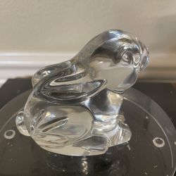 Vintage Waterford Crystal Bunny Rabbit 3.5”x3”