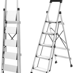 Aluminum ladder with 5 steps,