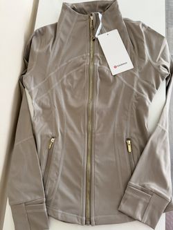 Lululemon Beige Tan And Gold Define Jacket 