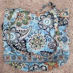 Vera Bradley Blue Shoulder Tote Handbag