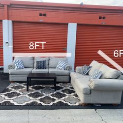 Beige Sofa And Loveseat 