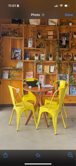 Chairs and tables