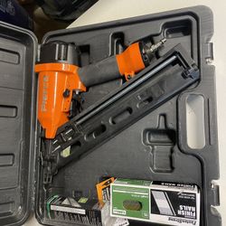 Finish Nailer and Nails, 15 Ga