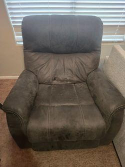 Dark Grey Rocking Chair Recliner  Electric Used