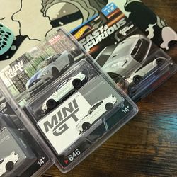 Mini GT Ford Mustang GT "LB-Works" White 1/64 Diecast Model Car MGT00646