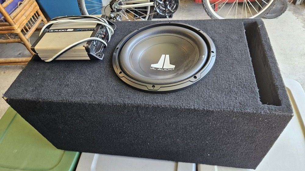 Jl Audio Ported Sub Box And Amp