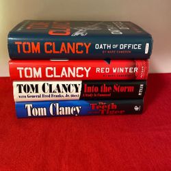 Tom Clancy Hard Cover Books Bundle 