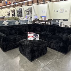 New Black Sectional 