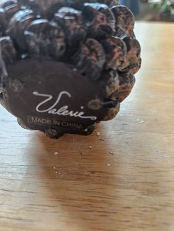 Pinecone candle holders