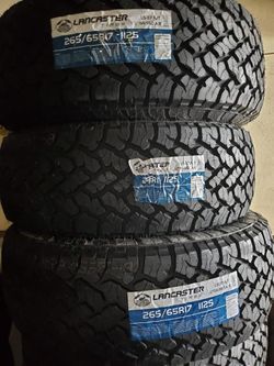 265/65/17 All Terrain New Set of Tires