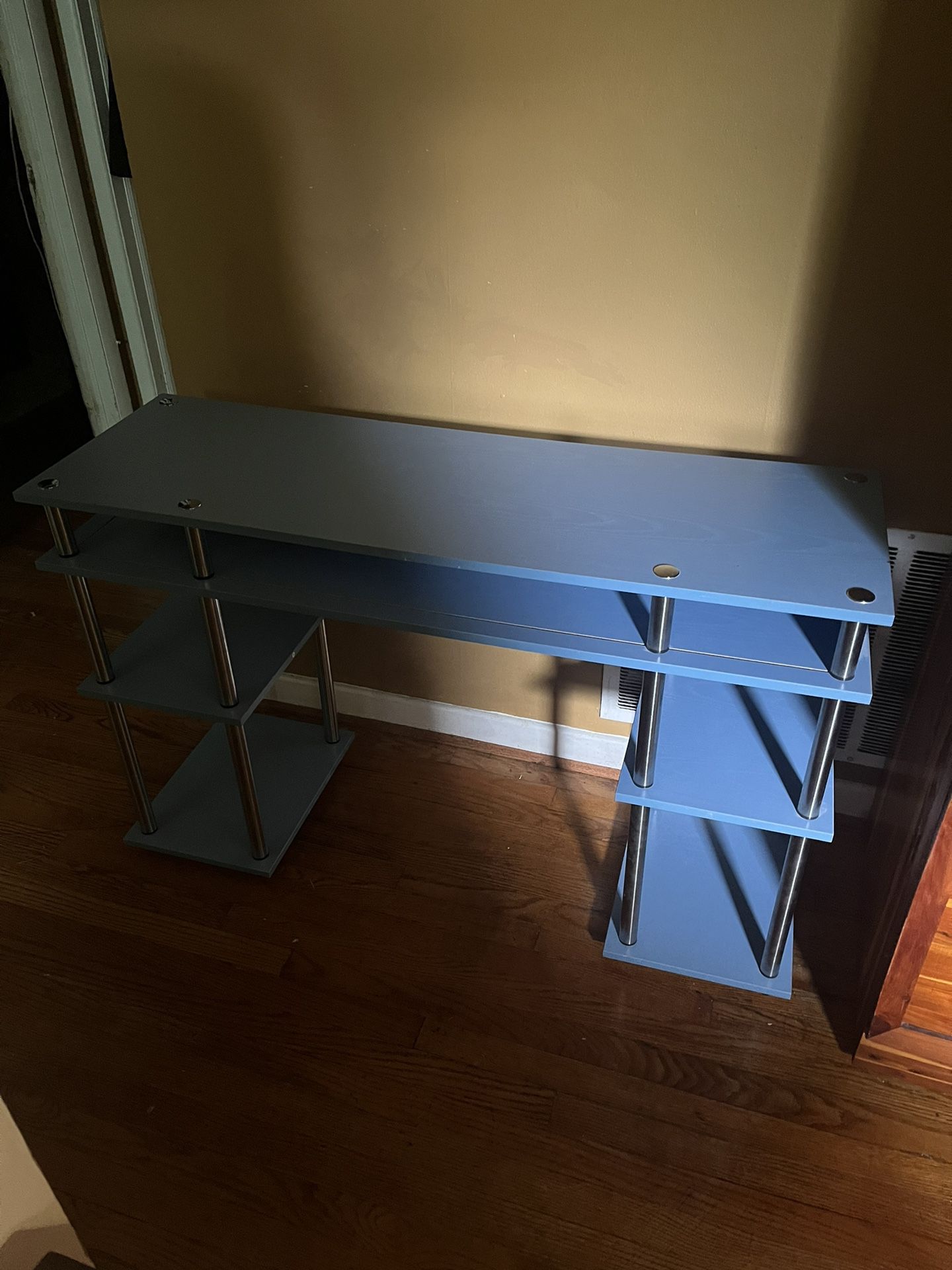 Blue Wooden Desk