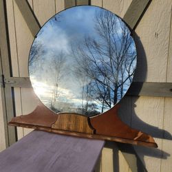 Antique Round Mirror