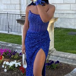PROM DRESS BLUE ROYAL 