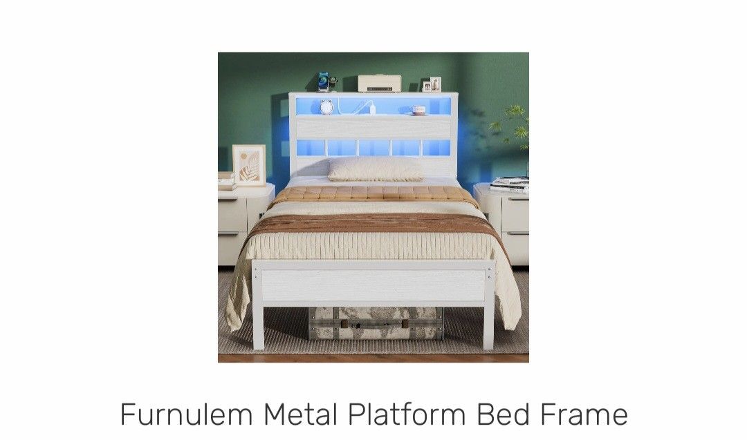 Bed Twin White 