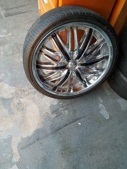 20in Velocity Chrome Rims.