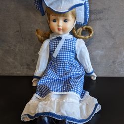 VINTAGE 1980s Prairie Girl Albert E. Price Products 19" Porcelain Doll