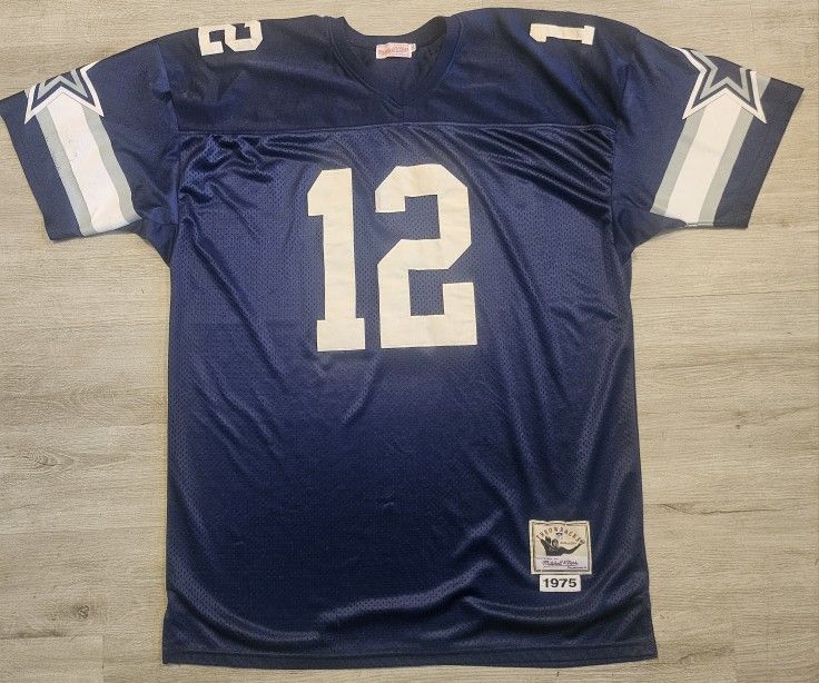 Dallas Cowboys Official NFL Men's Roger Staubach Rare 5x Stitched Throwback Jersey