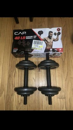 3 in one adjustable Dumbbells with up 40Lbs lbs of total weight weight