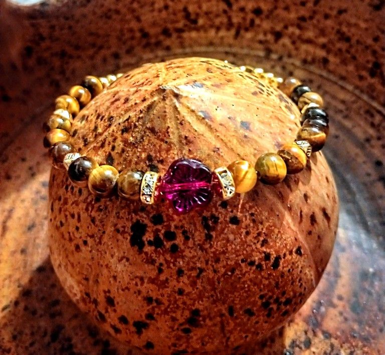 Tigers Eye "Rose Bracelet"