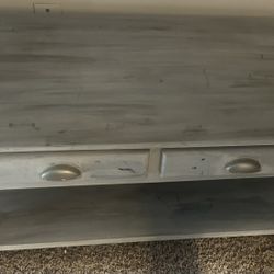 Distress Coffee Table. With Drawers