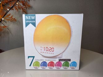 Wake-Up Light Alarm Clock 7 Color Changing
