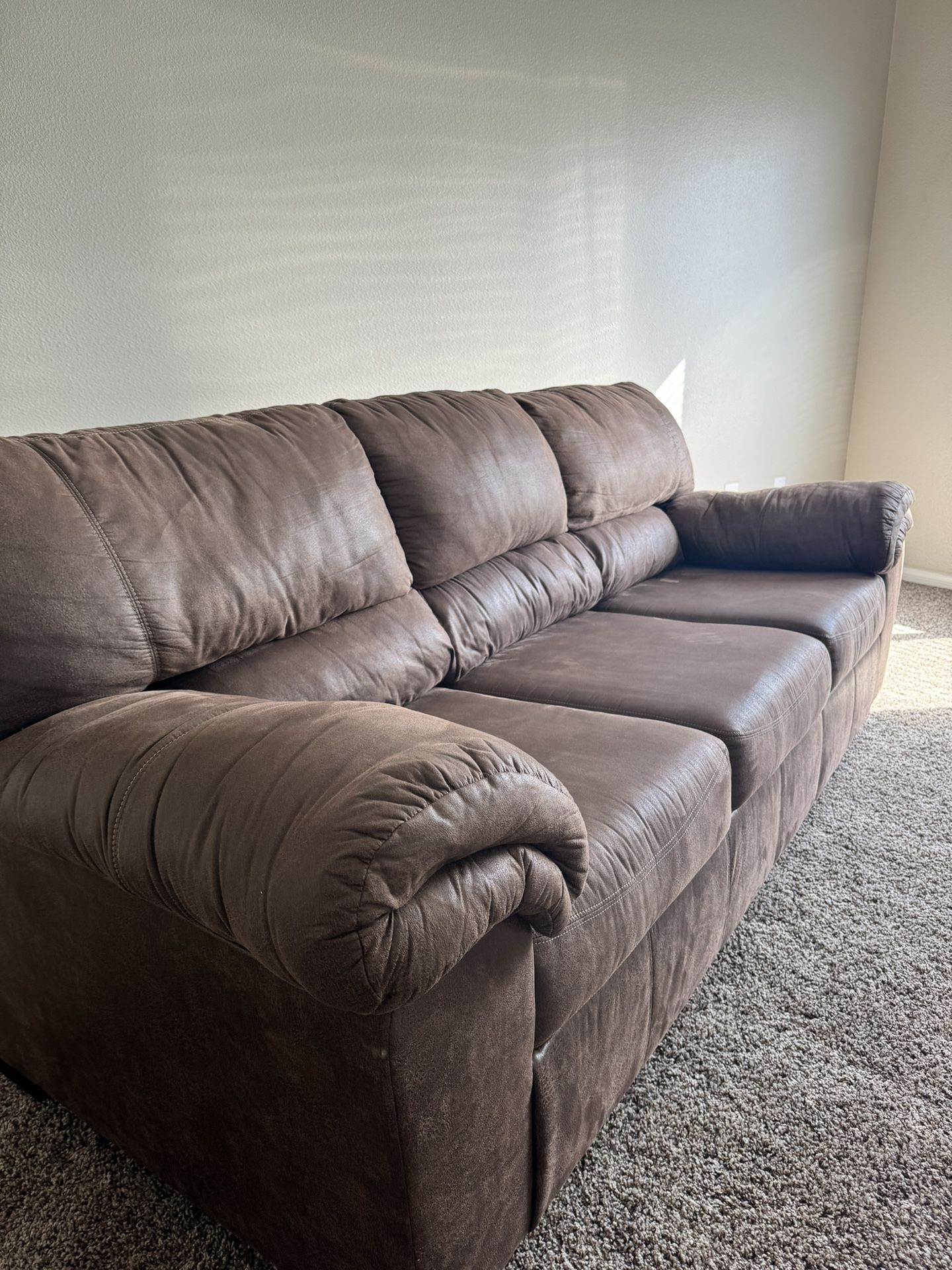 Brown 3 Seater Couch 