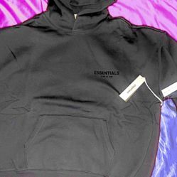 black essentials hoodie size xl
