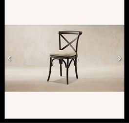 11 chairs Black metal  with cushions