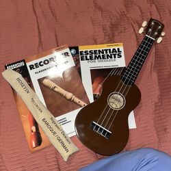 Instruments Ukulele And Recorder 