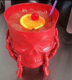 Red Skeleton Skull