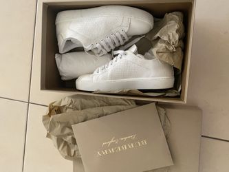 Burberry White Leather Westford Low Top Sneakers woman 6.5US