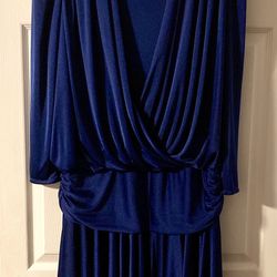 Vintage Abby Kent Royal Blue Cocktail Dress