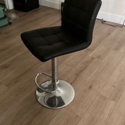 Leopard Bar Stool, Modern PU Leather Adjustable– Barely Used, 50% Off! - $30