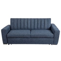 AFW Blue Convertible Sleeper Sofa