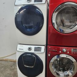 SAMSUNG SET STEAM WASHER AND ELECTRIC DRYER 