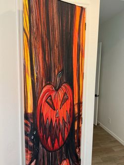 Halloween door cover