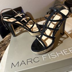 Women’s Black Strap High Heel