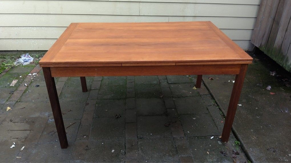 Vintage Ansagner Mobler Drawleaf Table