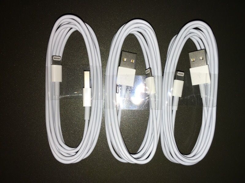 iPhone USB cables 3 for $10