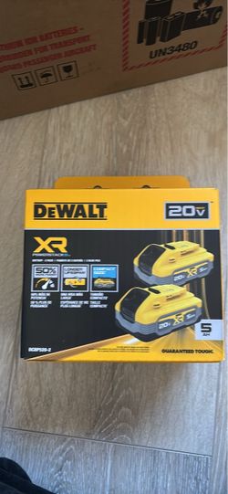DeWalt 20V XR 5Ah Battery 2-Pack