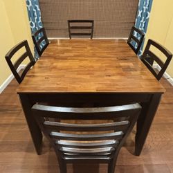 7 Piece Solid Wood Table set