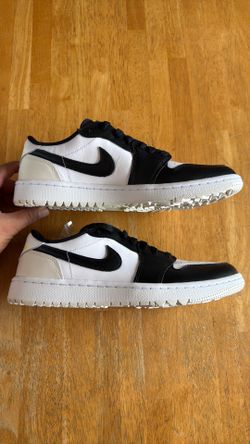 New Nike air Jordan 1 low golf shoes white black phantom volt Men’s 8