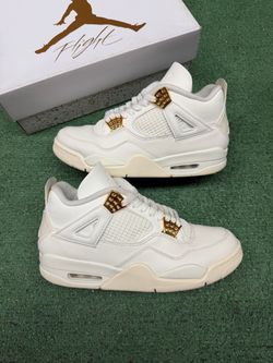 JORDAN 4 RETRO METALLIC GOLD SIZE 10.5W 9M